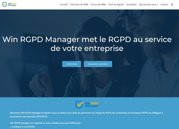Site web Win RGPD Manager